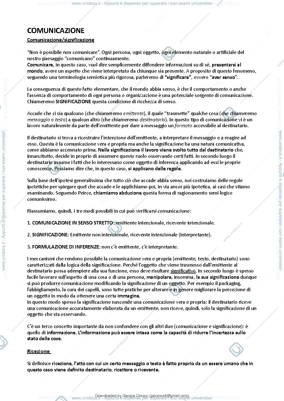Anteprima pagina 3 — semiotica 1 