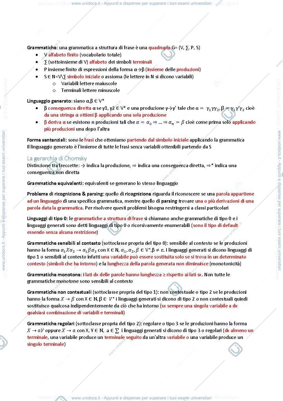Anteprima pagina 2 — LFC riassunto appunti