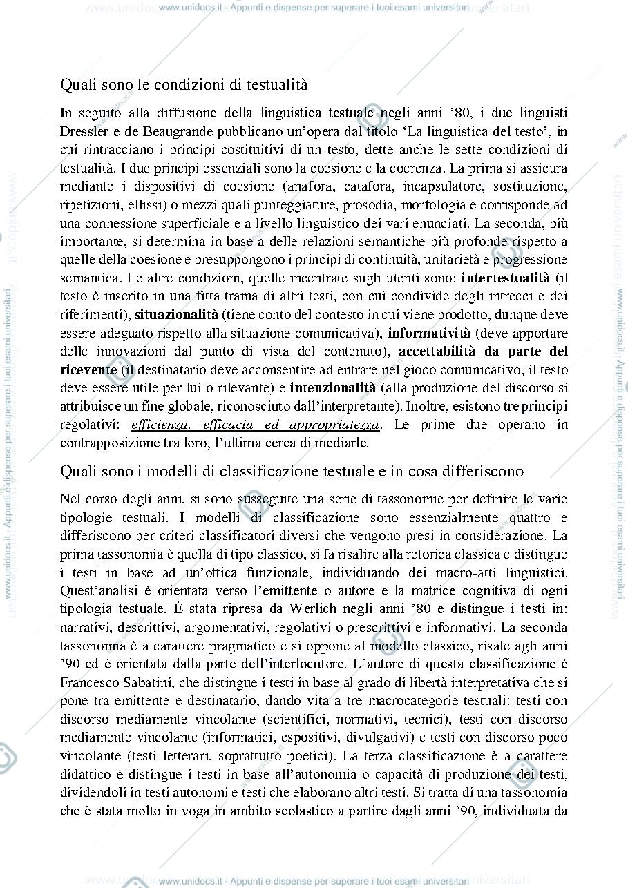 Anteprima pagina 2 — domande riassuntive sul corso