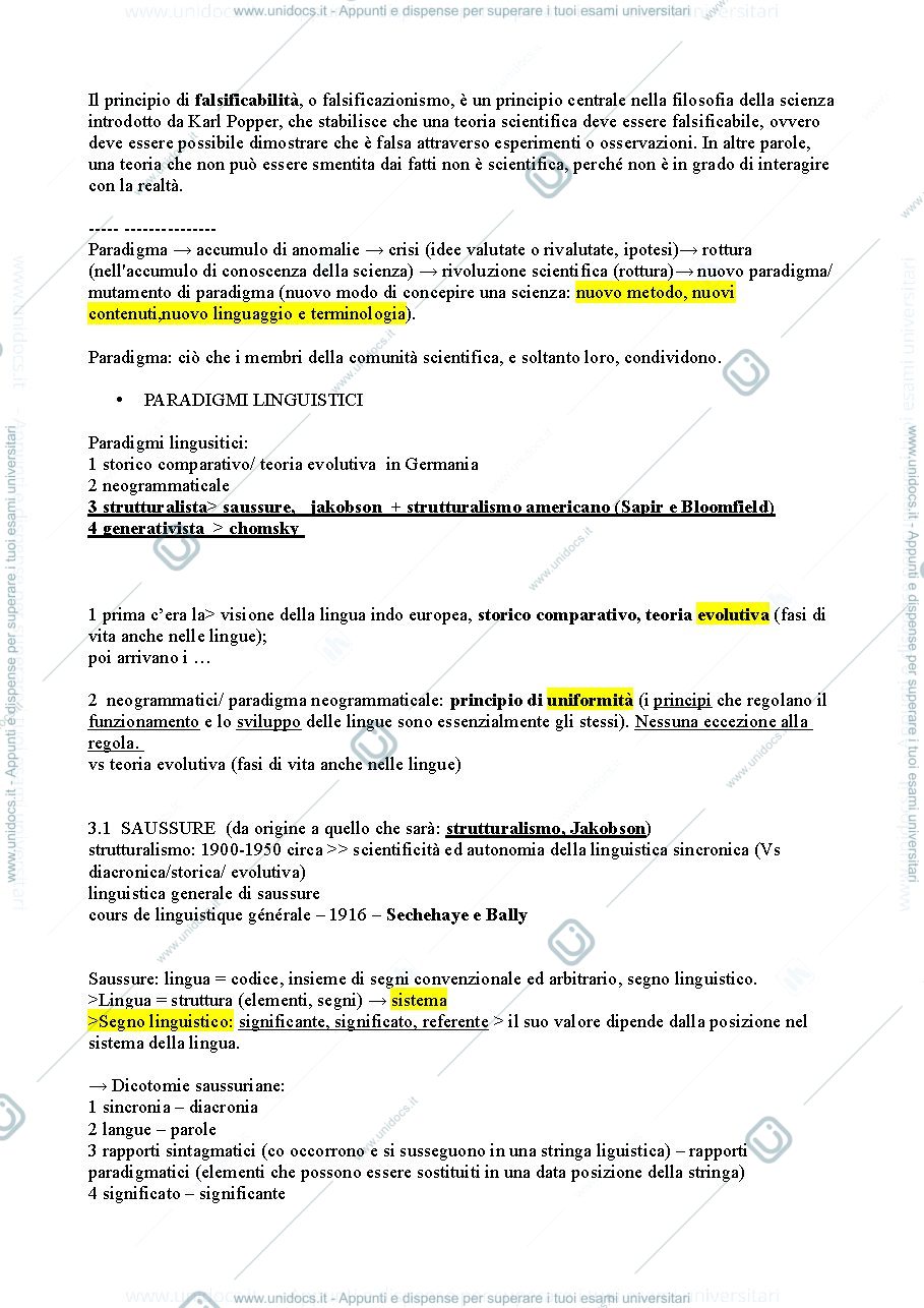 Anteprima pagina 1 — ARGOMENTI DI LINGUISTICA TEORICA E APPLICATA, Marotta e Tamponi