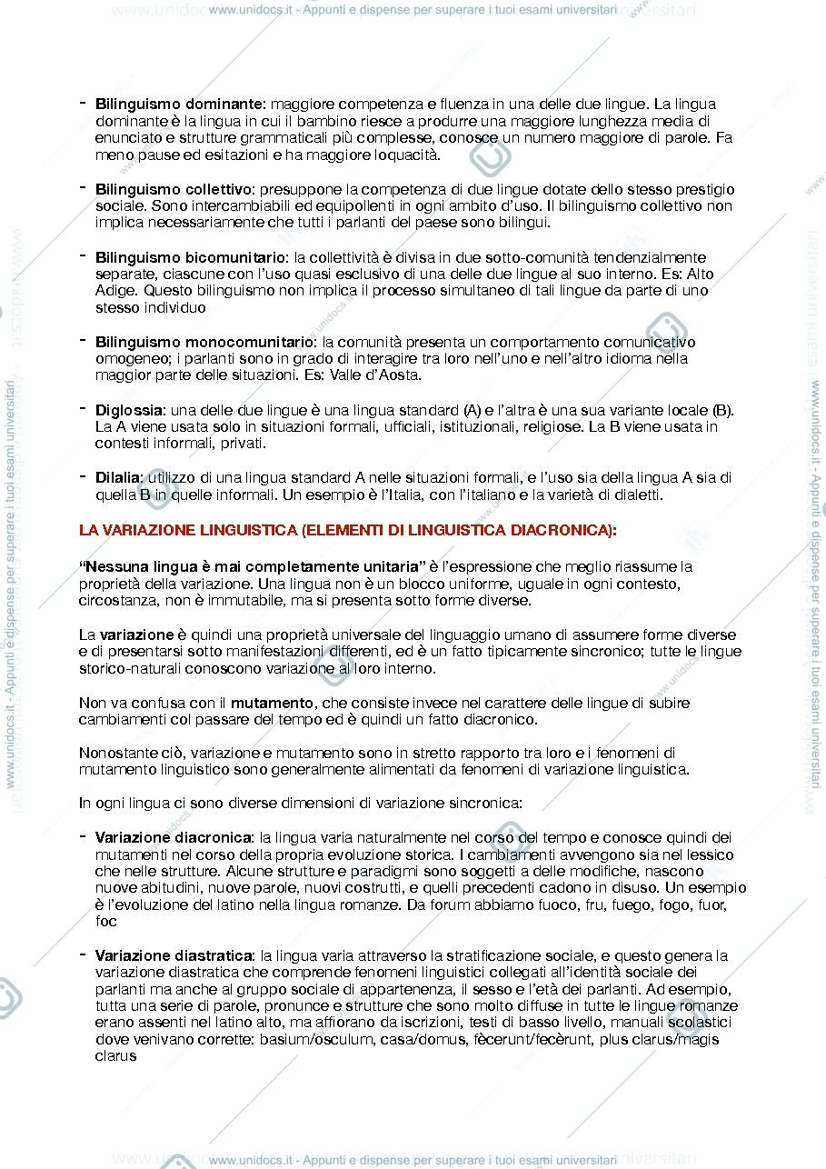 Anteprima pagina 5 — Appunti di linguistica generale