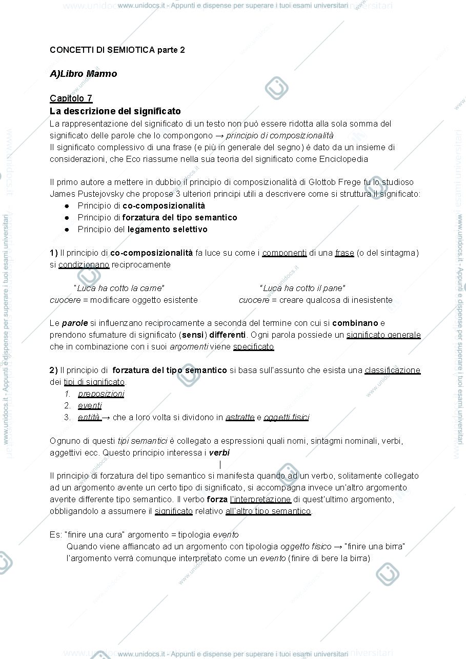 Anteprima pagina 1 — Semiotica parte 2
