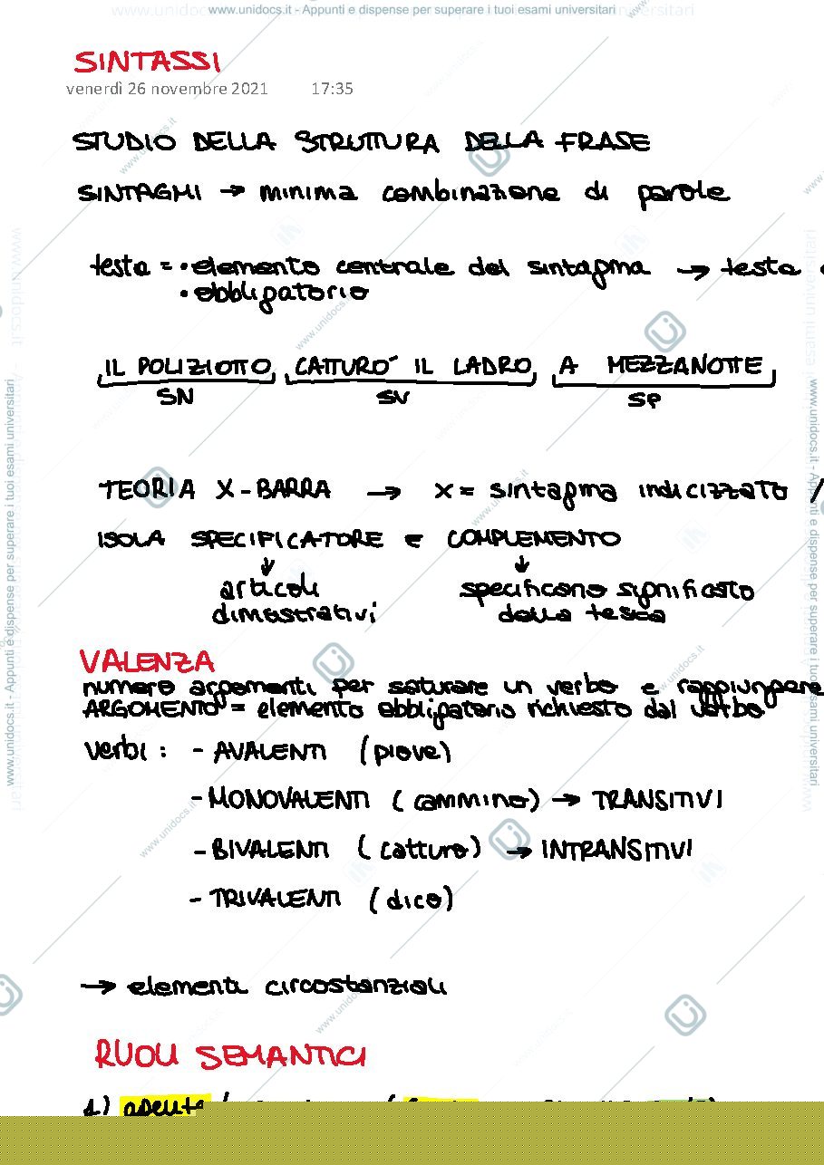 Anteprima pagina 1 — Sintassi