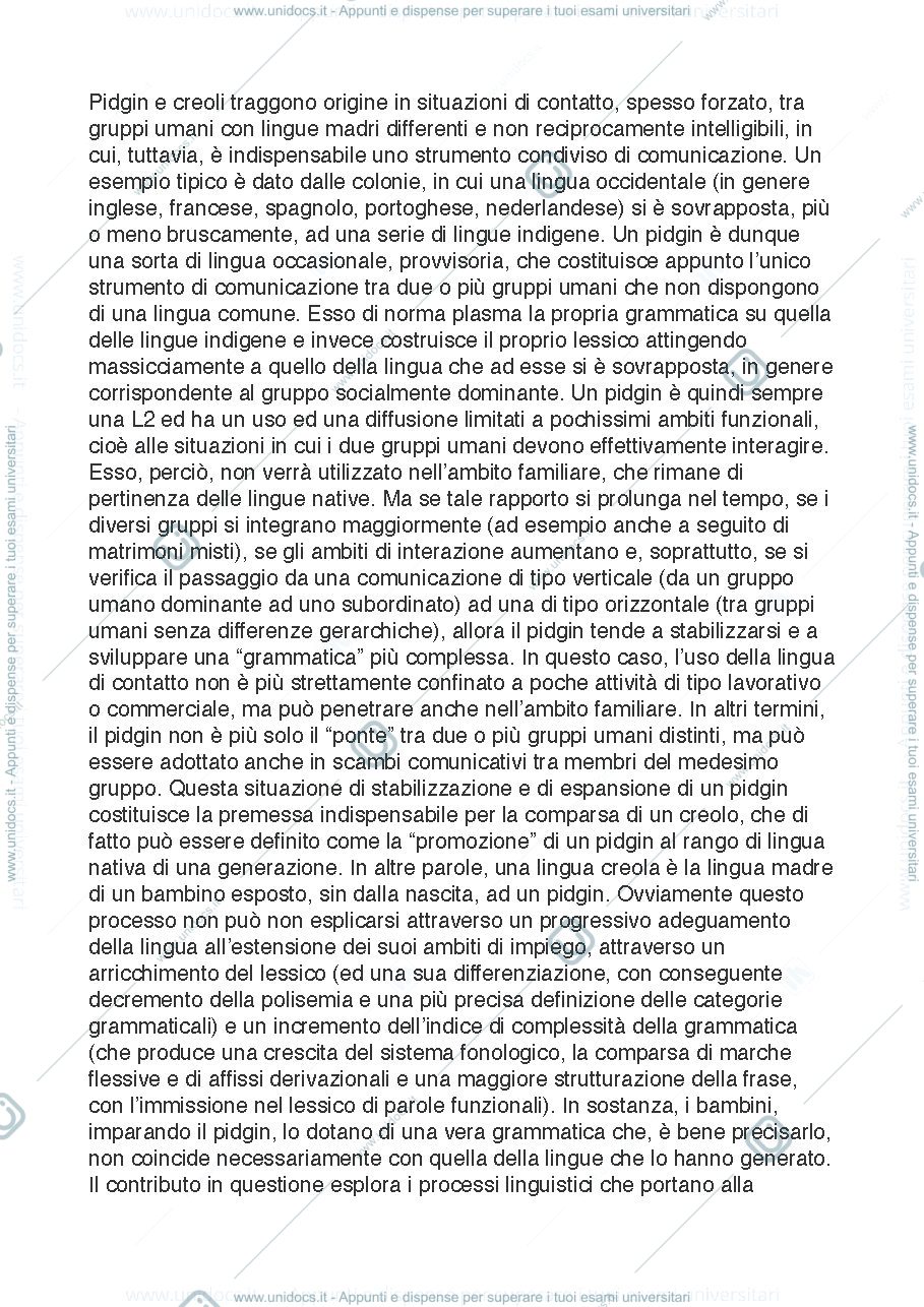 Anteprima pagina 1 — pidgin e creoli
