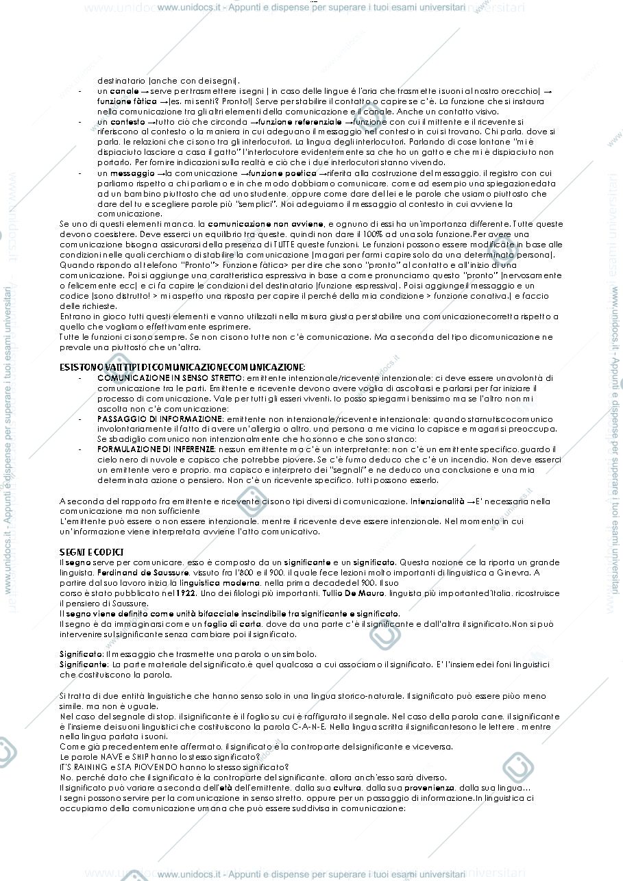 Anteprima pagina 4 — Riassunto d’esame linguistica generale D