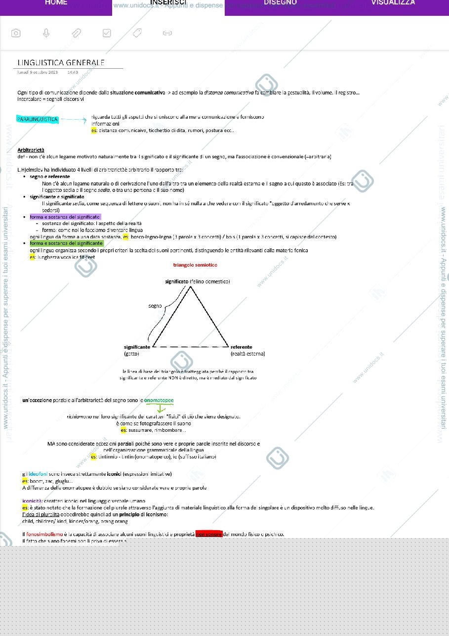 Anteprima pagina 1 — linguistica generale 