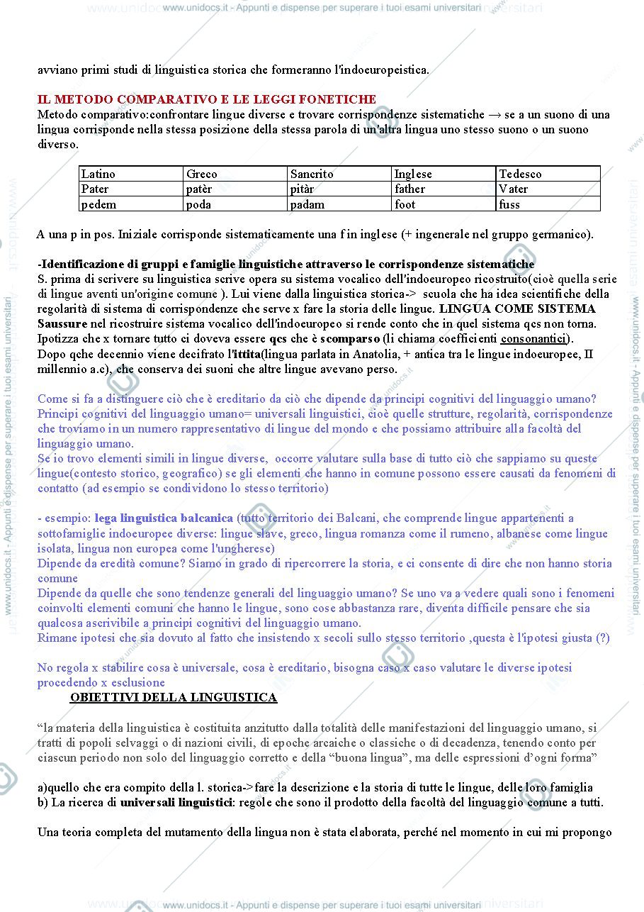 Anteprima pagina 3 — Linguistica generale- Il linguaggio verbale umano