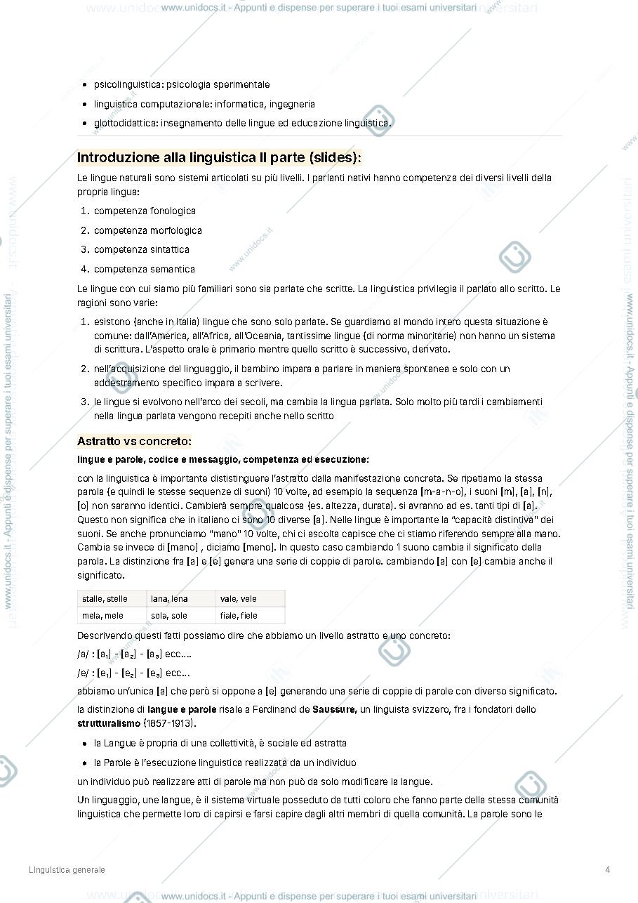 Anteprima pagina 4 — linguistica generale