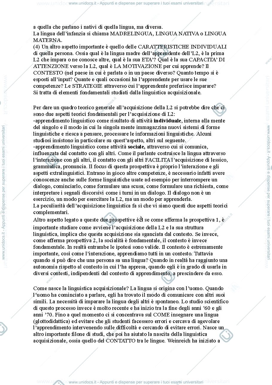 Anteprima pagina 4 — LINGUISTICA GENERALE