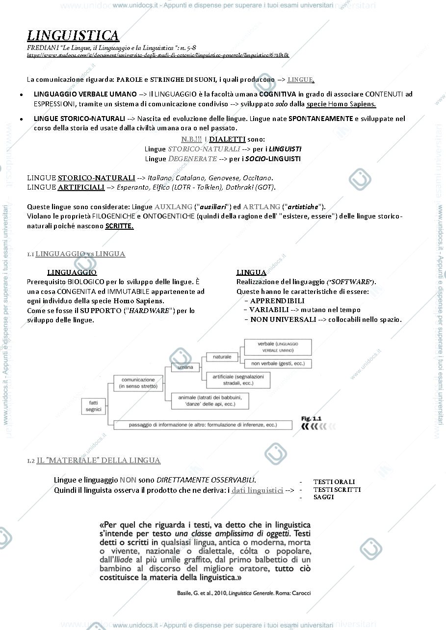 Anteprima pagina 1 — Introduzione alla fonologia e fonetica
