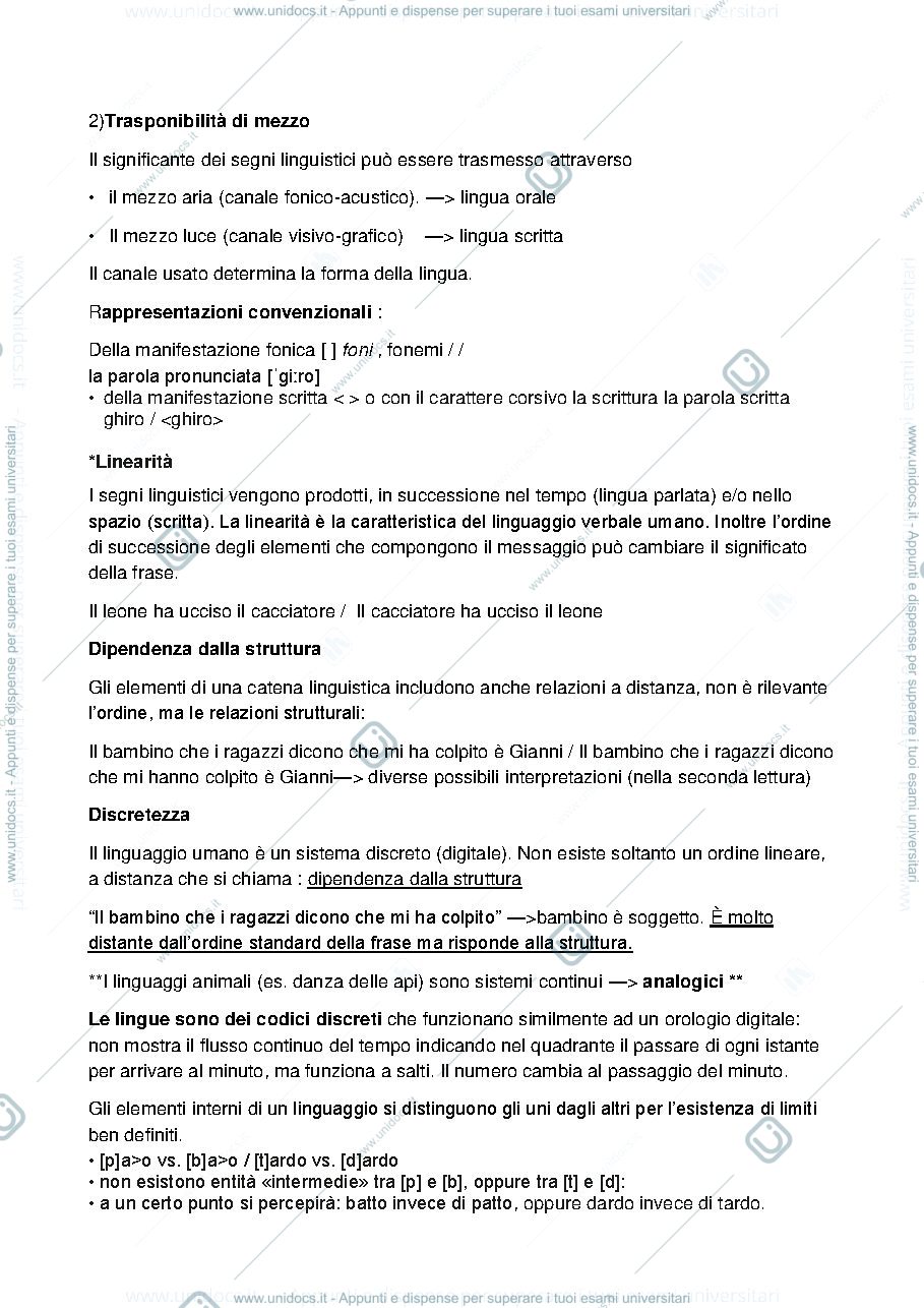 Anteprima pagina 2 — Linguistica Generale
