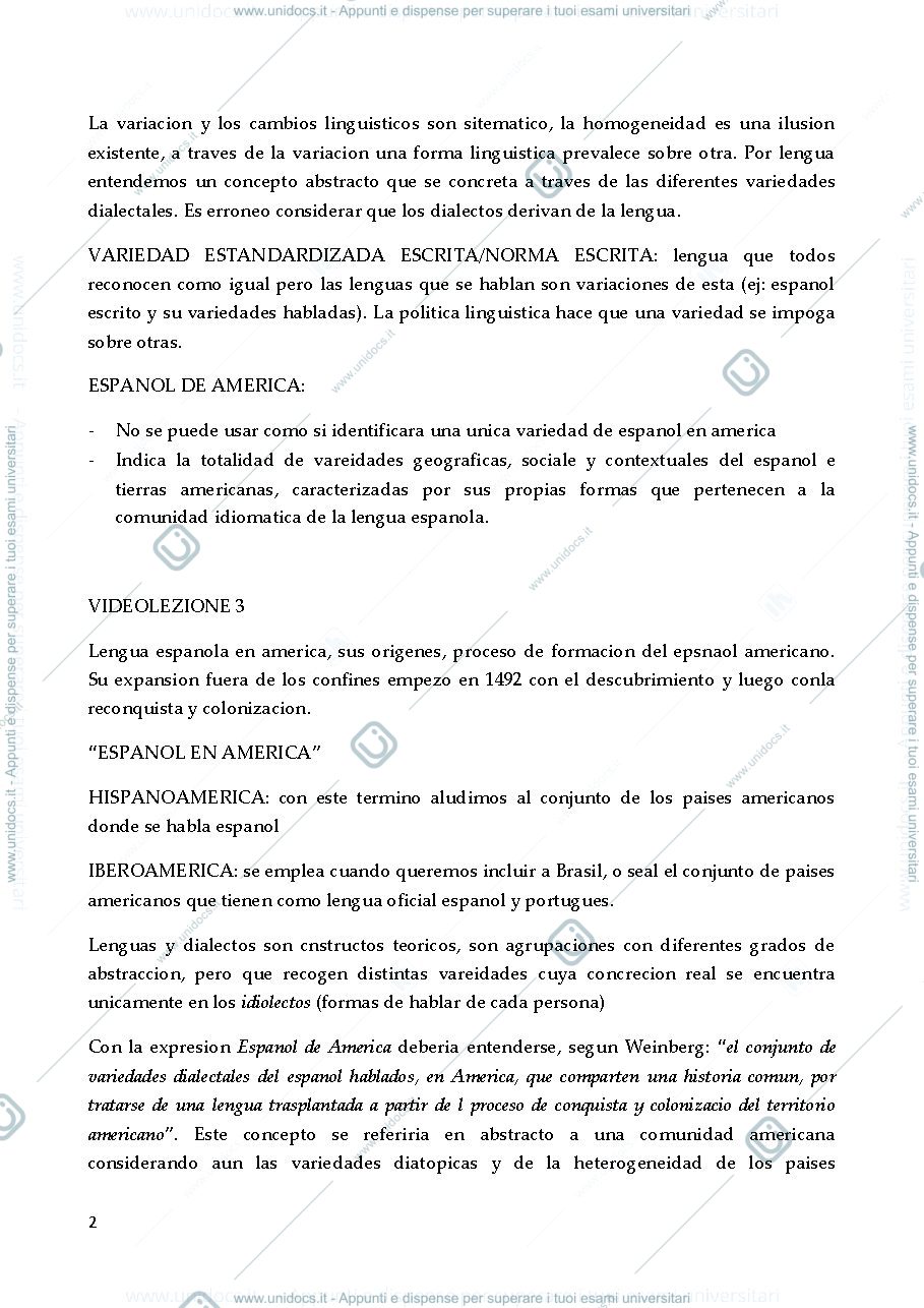 Anteprima pagina 2 — APPUNTI LINGUISTICA ISPANOAMERICANA  2020/2021
