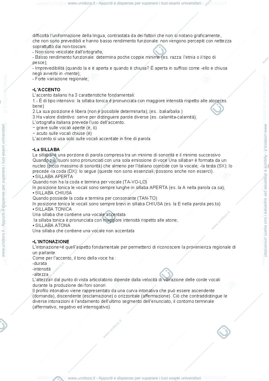 Anteprima pagina 3 — Appunti 2 compitino Linguistica Italiana