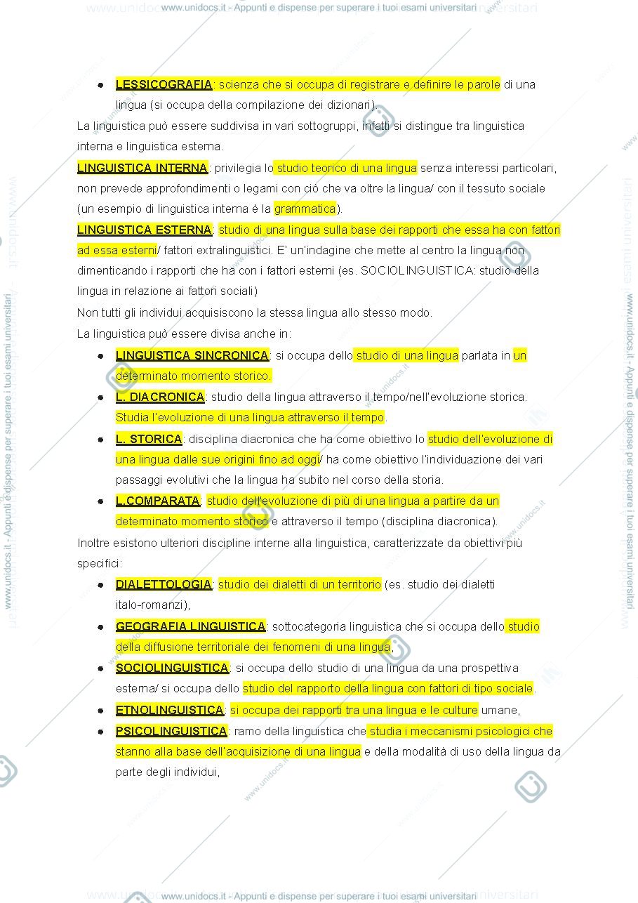 Anteprima pagina 2 — Linguistica italiana
