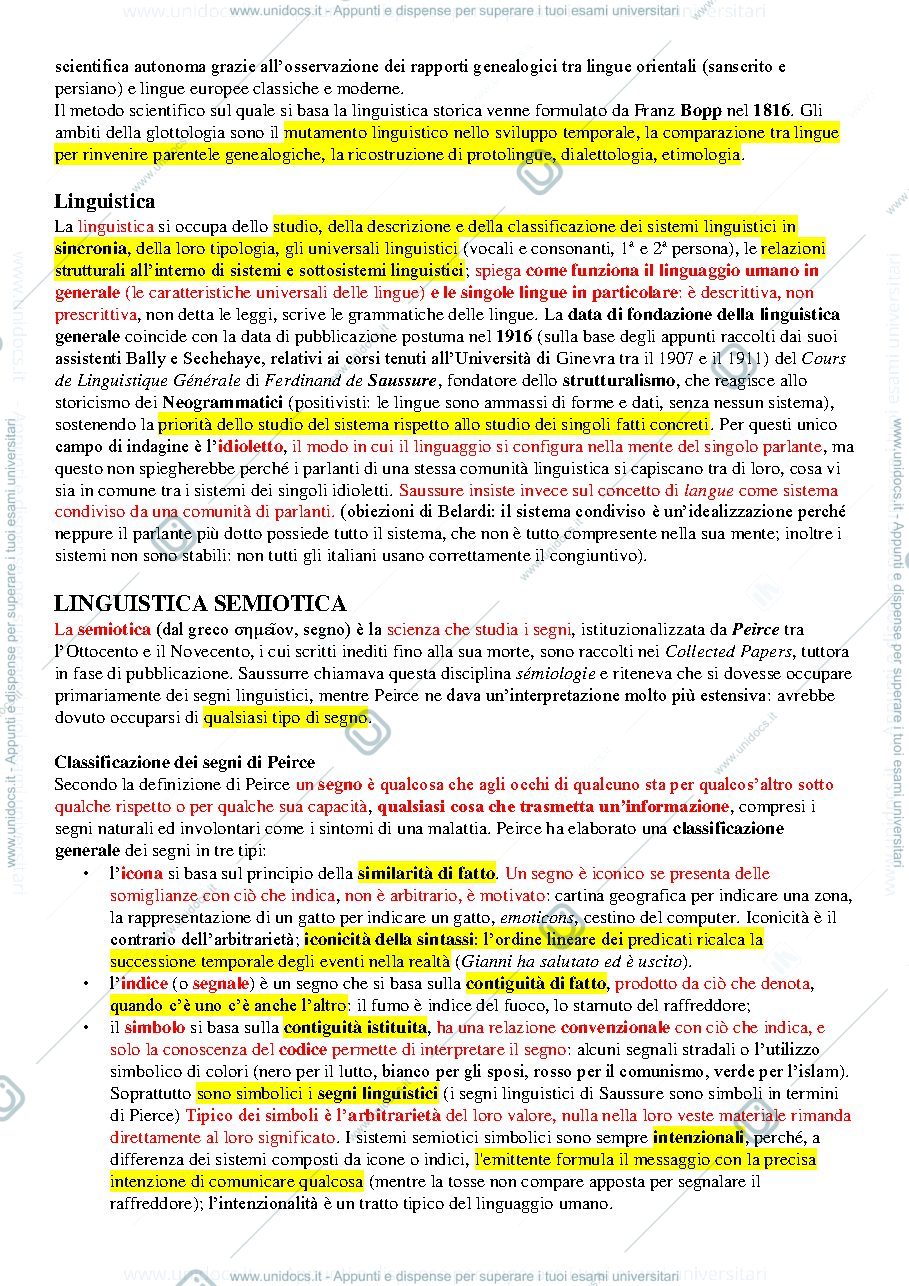 Anteprima pagina 3 — Linguistica Riassunto Capitolo 1. IL LINGUAGGIO