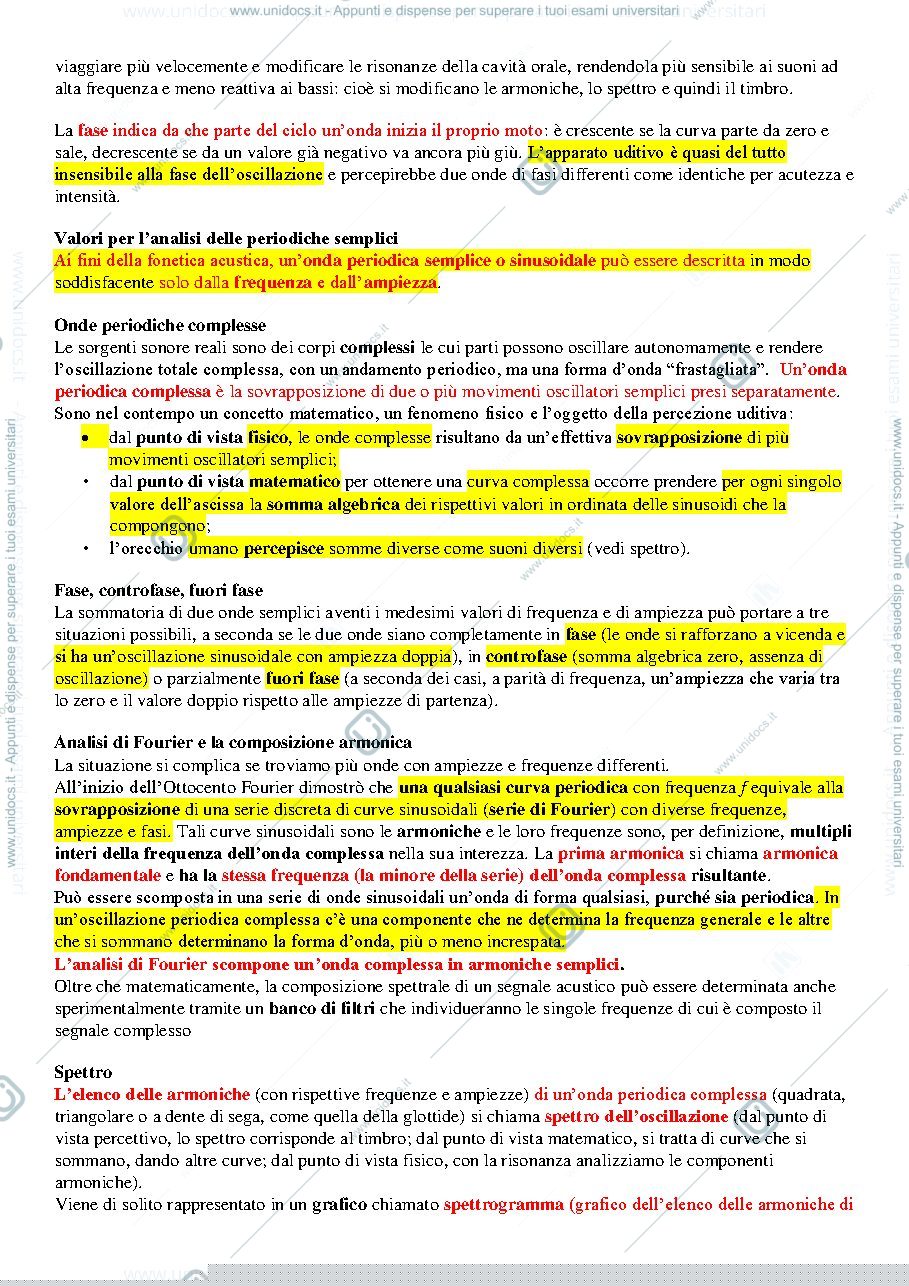 Anteprima pagina 3 — Linguistica Riassunto Capitolo 3. FONETICA ACUSTICA