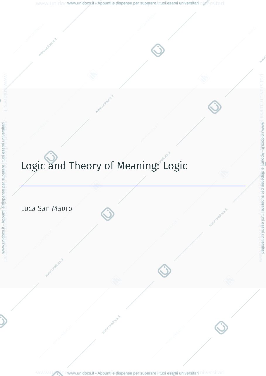 Anteprima pagina 1 — Slides Logic course
