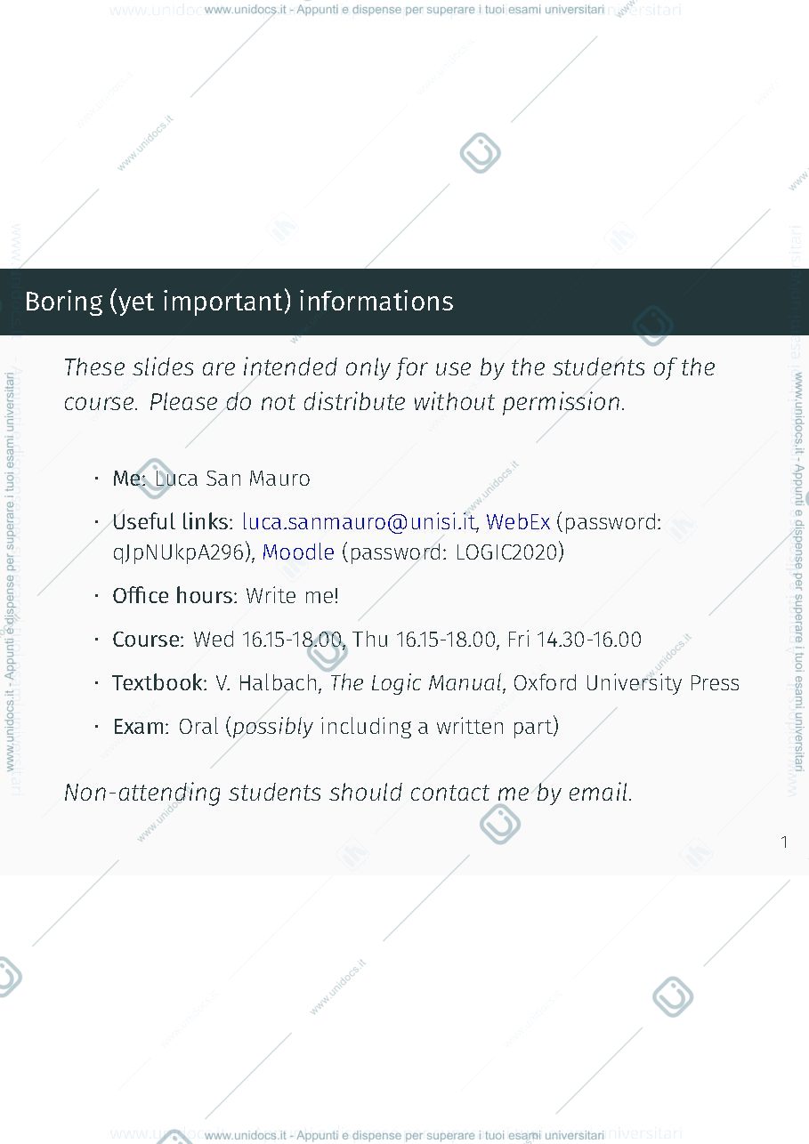 Anteprima pagina 2 — Slides Logic course