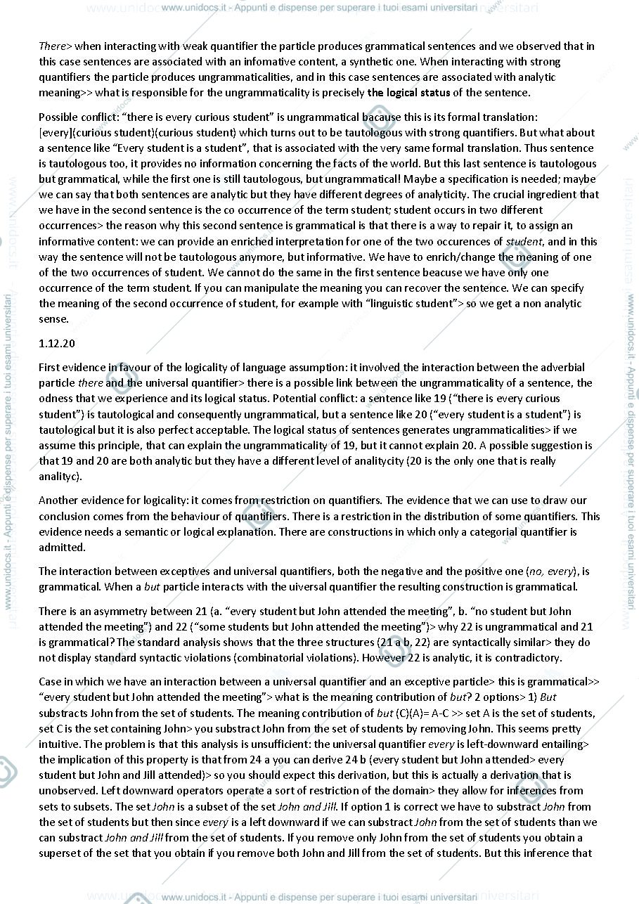 Anteprima pagina 3 — Appunti Logic of Natural Languages