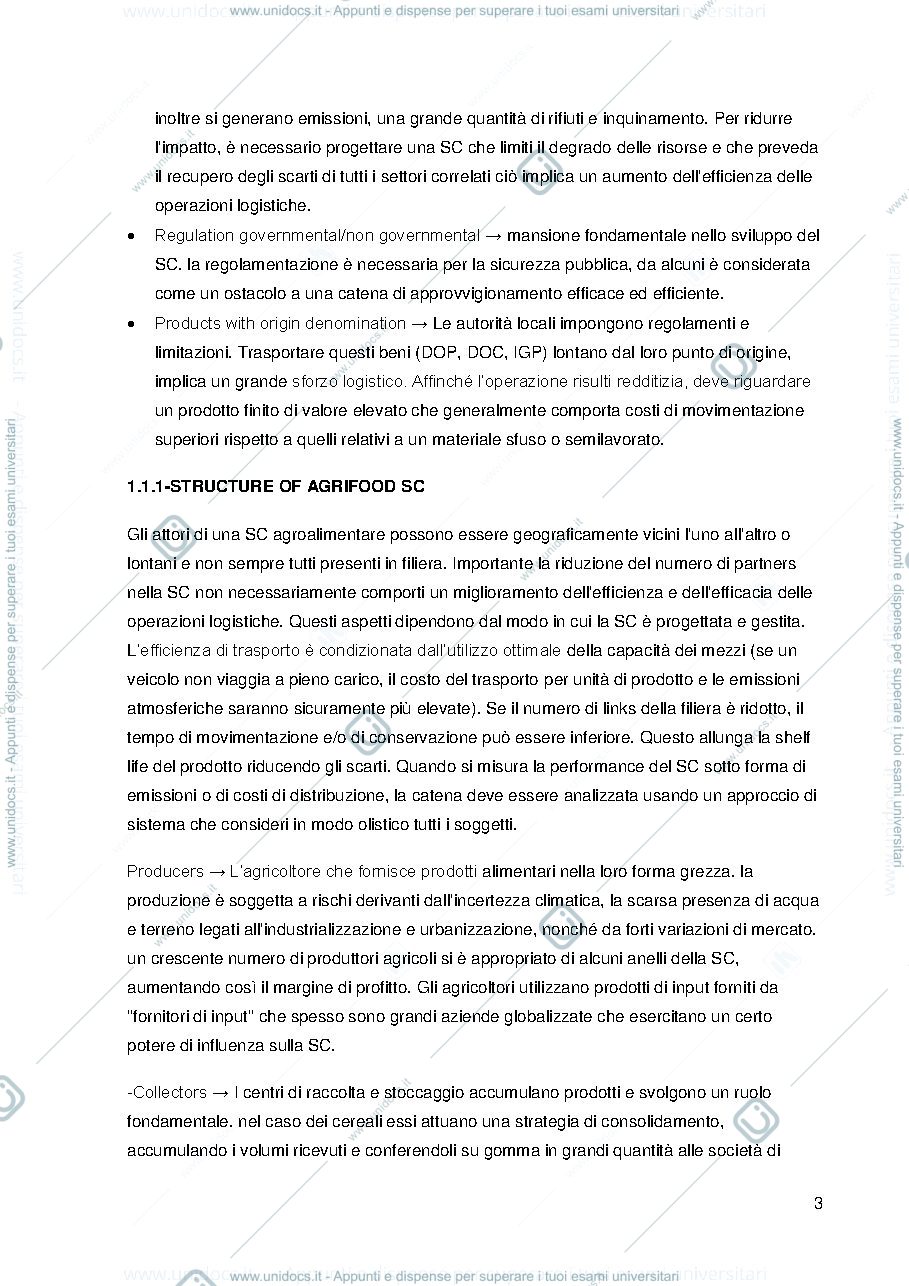 Anteprima pagina 3 — appunti inglese LOGISTICS 