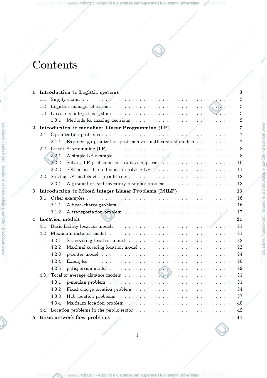 Anteprima pagina 2 — logistics summary