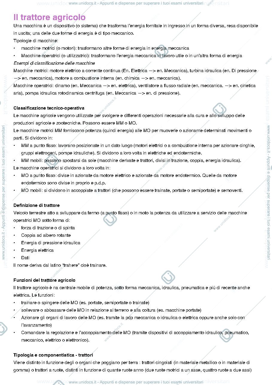 Anteprima pagina 1 — Appunti corso macchine e impianti Stan 