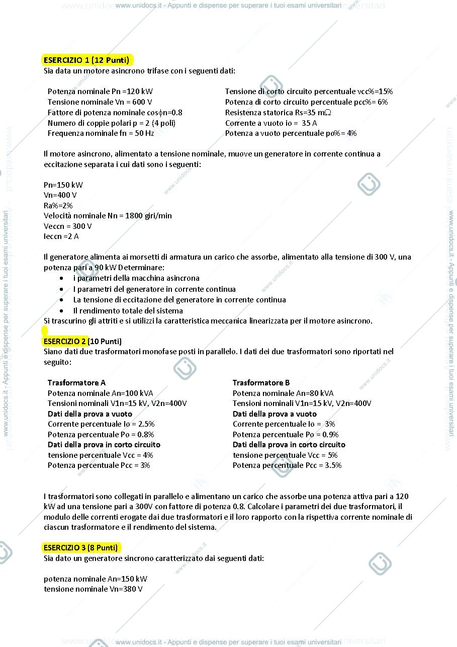 Anteprima pagina 1 — X___esame020218_soluzioni esame corso prof: Mauri