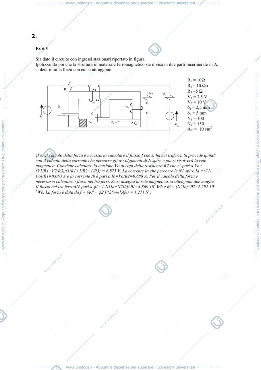 Anteprima pagina 2 — esercitazioni corso prof: Mauri