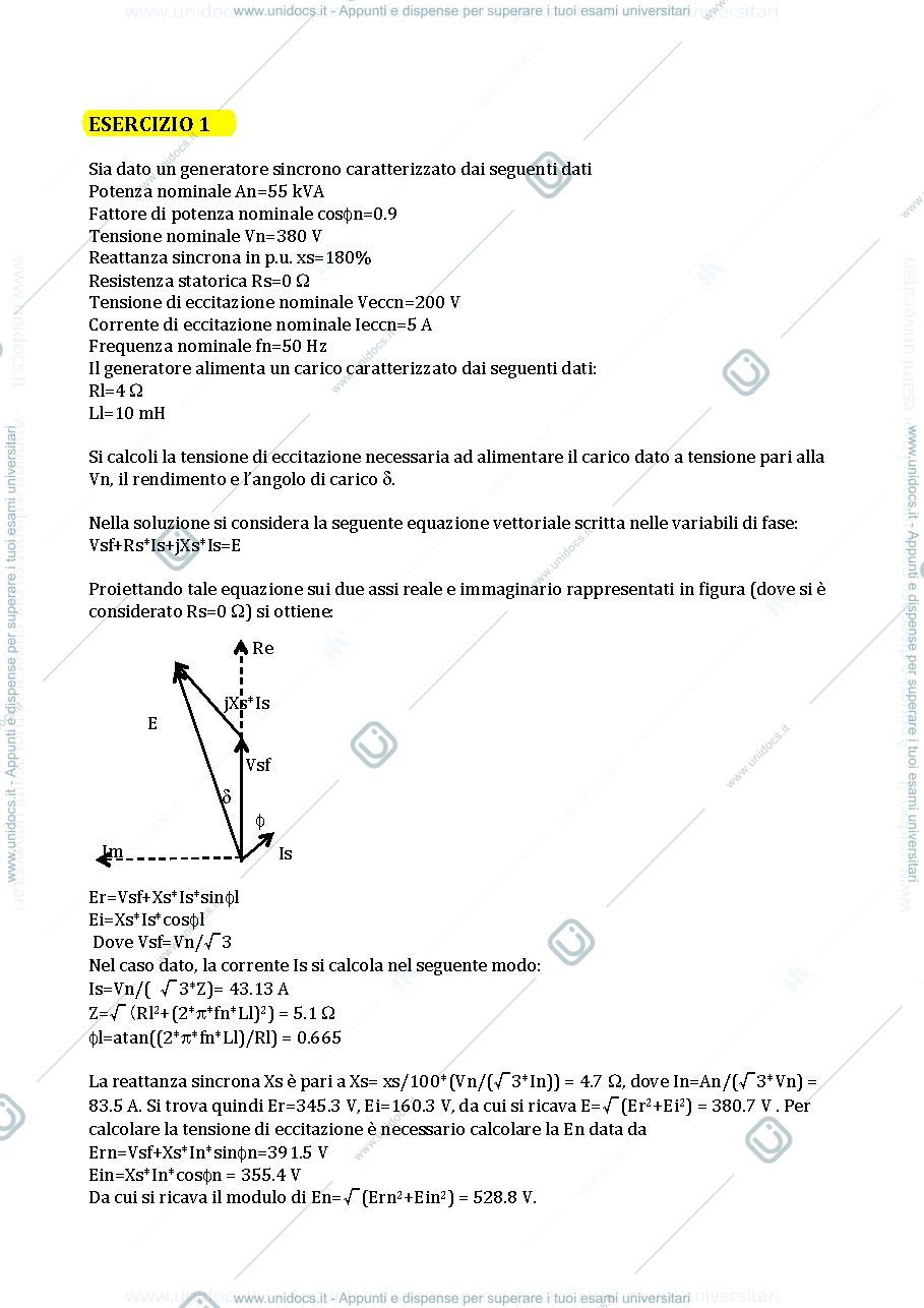 Anteprima pagina 1 — Sincrono esercizi per corso prof: Mauri