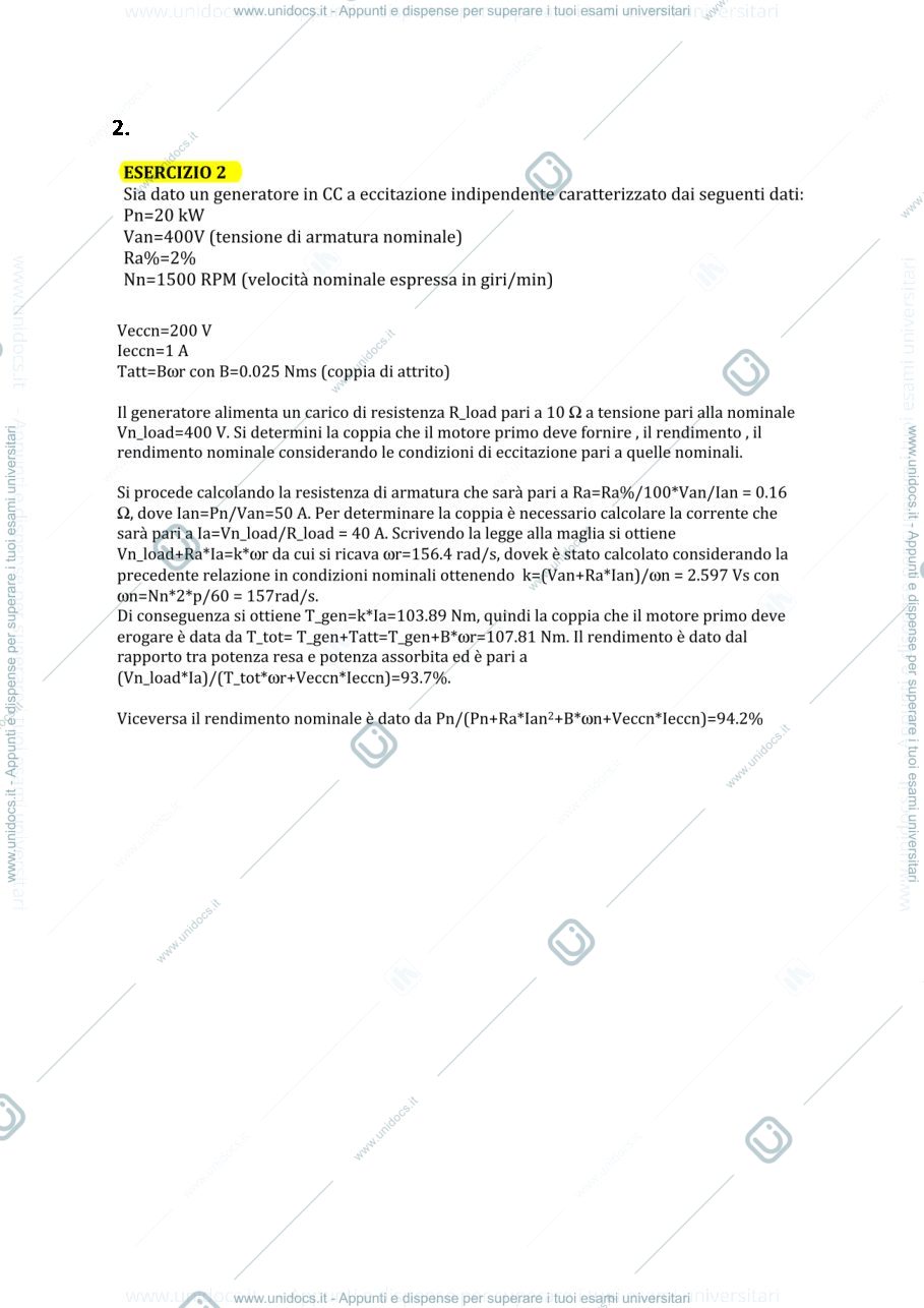 Anteprima pagina 2 — esercitazioni corso prof: Mauri