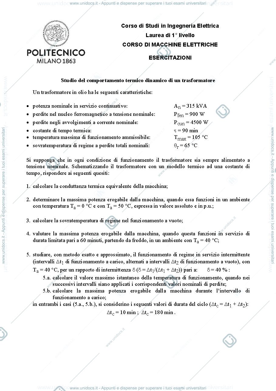 Anteprima pagina 1 — Transitorio termico