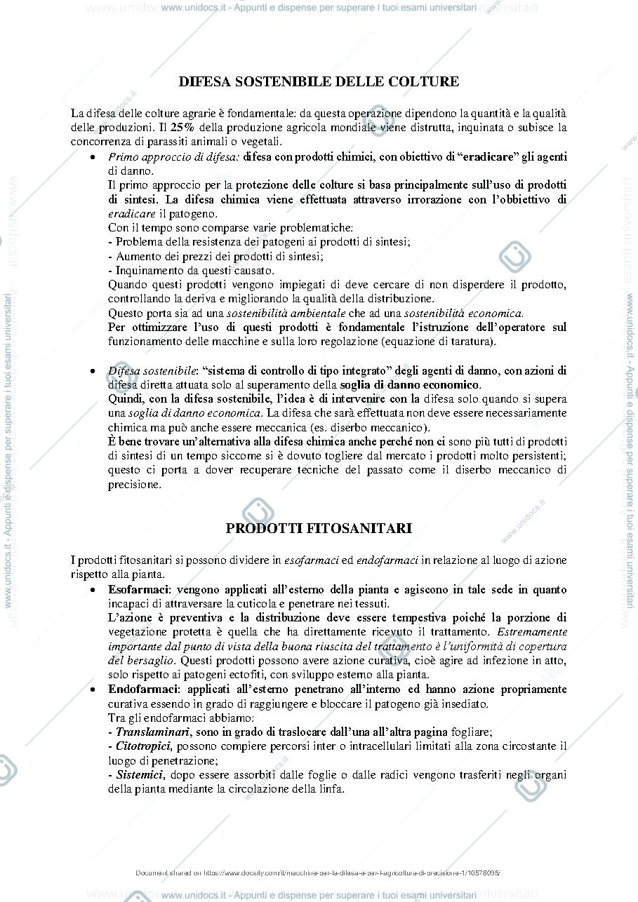 Anteprima pagina 1 — meccanica: difesa sostenibile delle colture