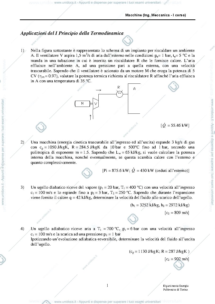 Anteprima pagina 1 — esercitazioni macchine