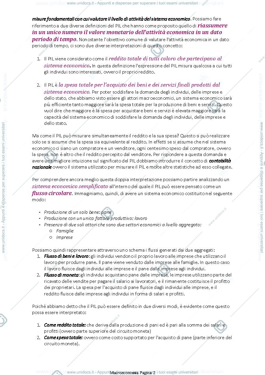 Anteprima pagina 2 — appunti macroeconomia