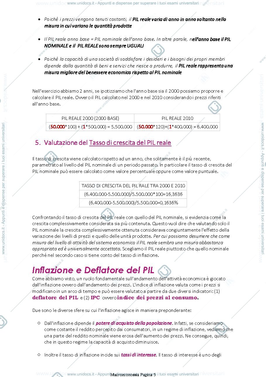 Anteprima pagina 5 — appunti macroeconomia