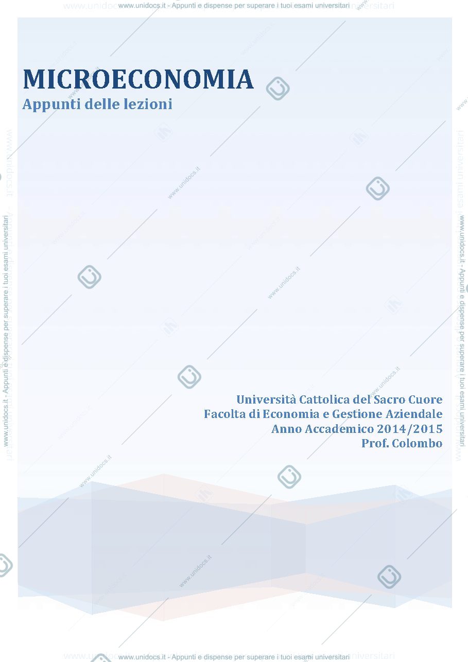 Anteprima pagina 1 — microeconomia totale 