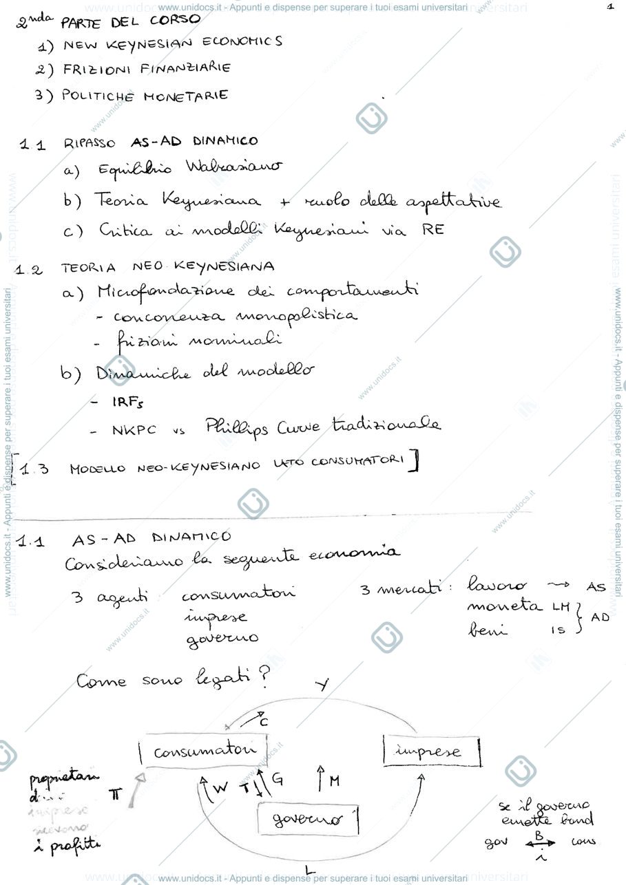 Anteprima pagina 1 — Appunti seconda parte