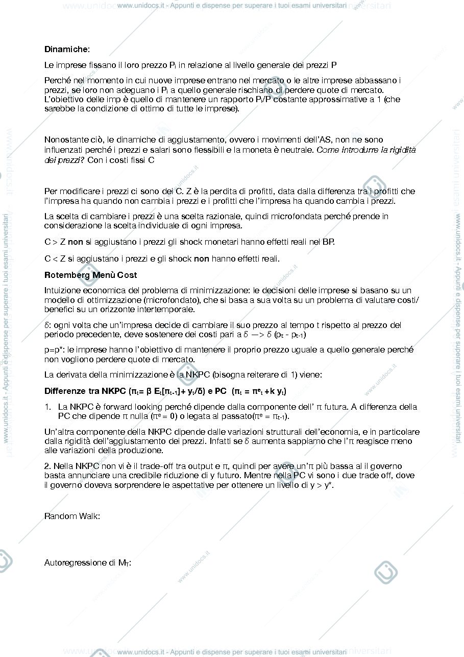 Anteprima pagina 2 — Appunti riassunti per il Secondo Parziale