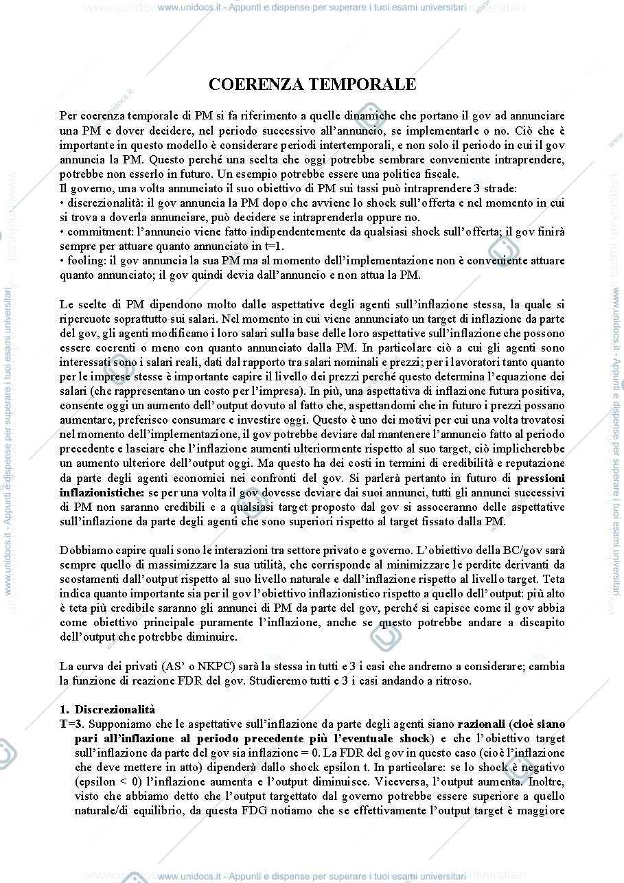 Anteprima pagina 1 — COERENZA TEMPORALE