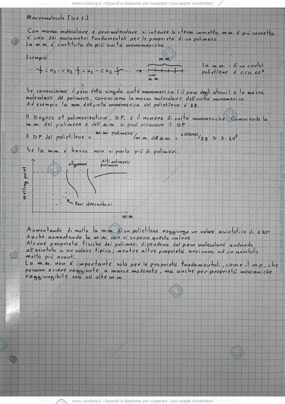 Anteprima pagina 1 — Appunti macromolecole Sozzani