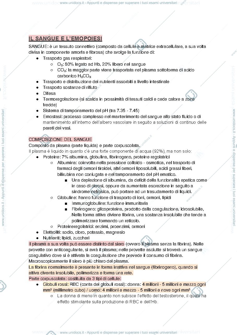 Anteprima pagina 1 — Malattie del sangue 
