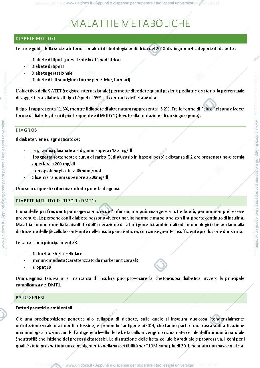 Anteprima pagina 1 — malattie metaboliche
