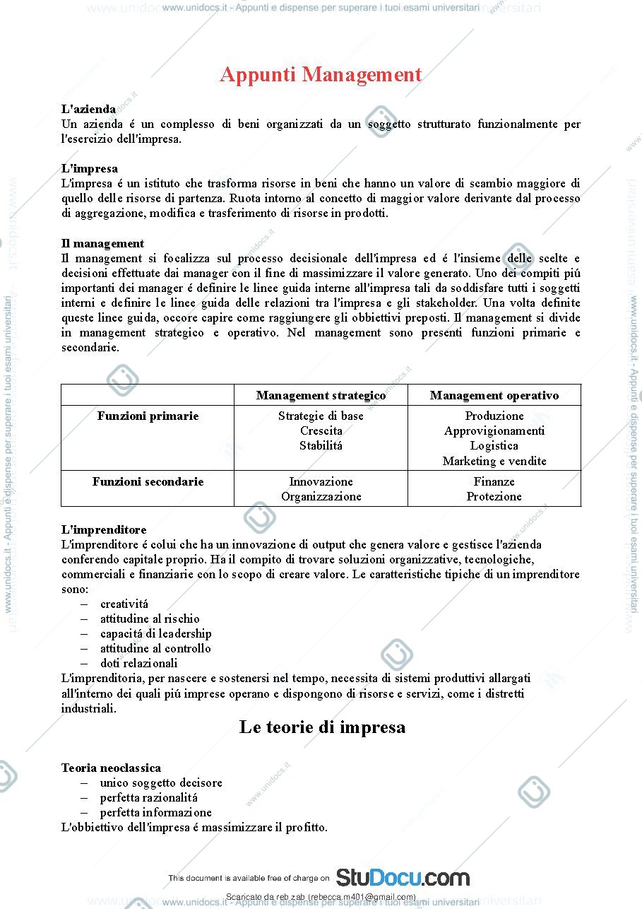 Anteprima pagina 2 — appunti management