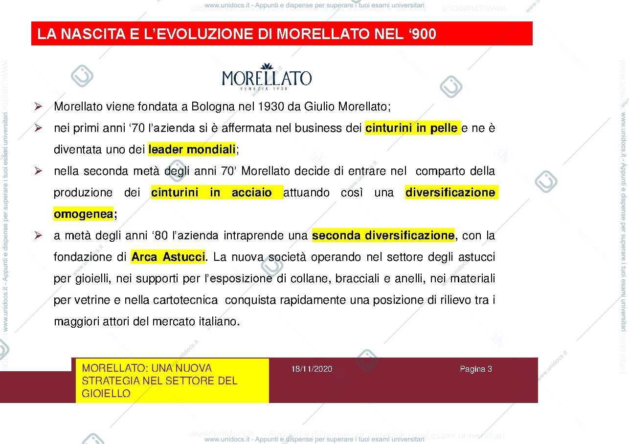 Anteprima pagina 3 — caso Morellato