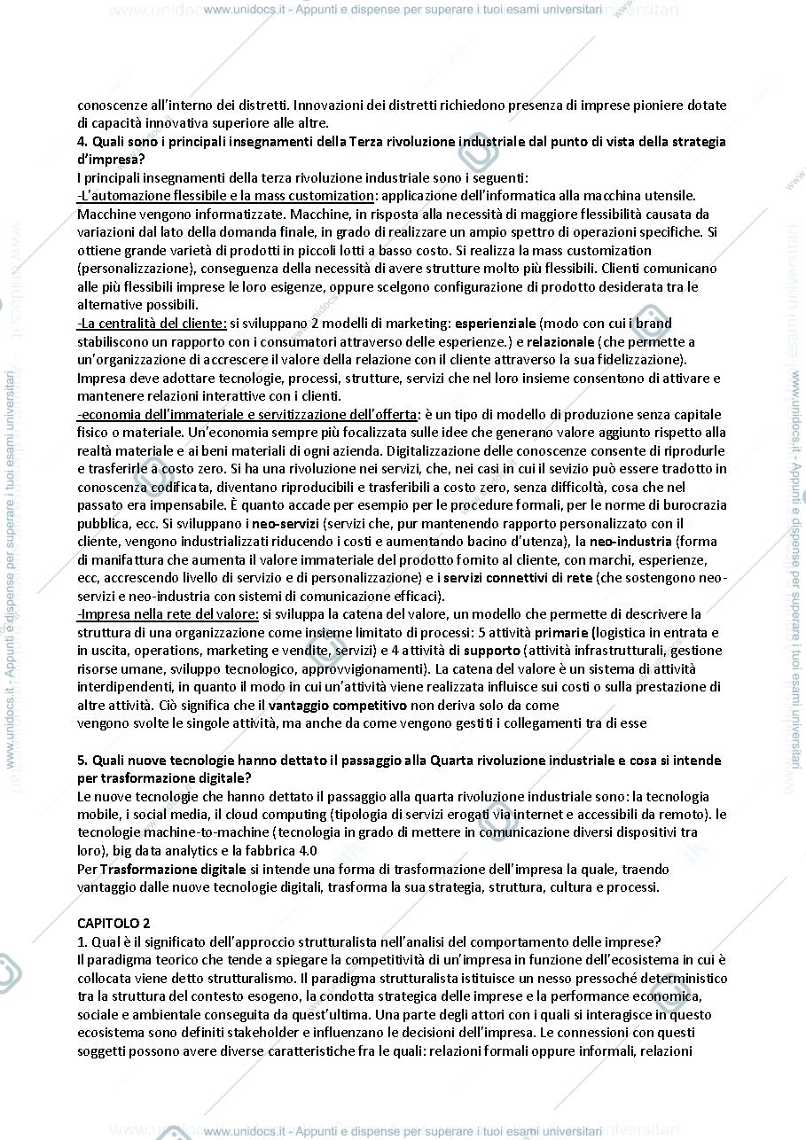 Anteprima pagina 2 — Domande e risposte esame management 
