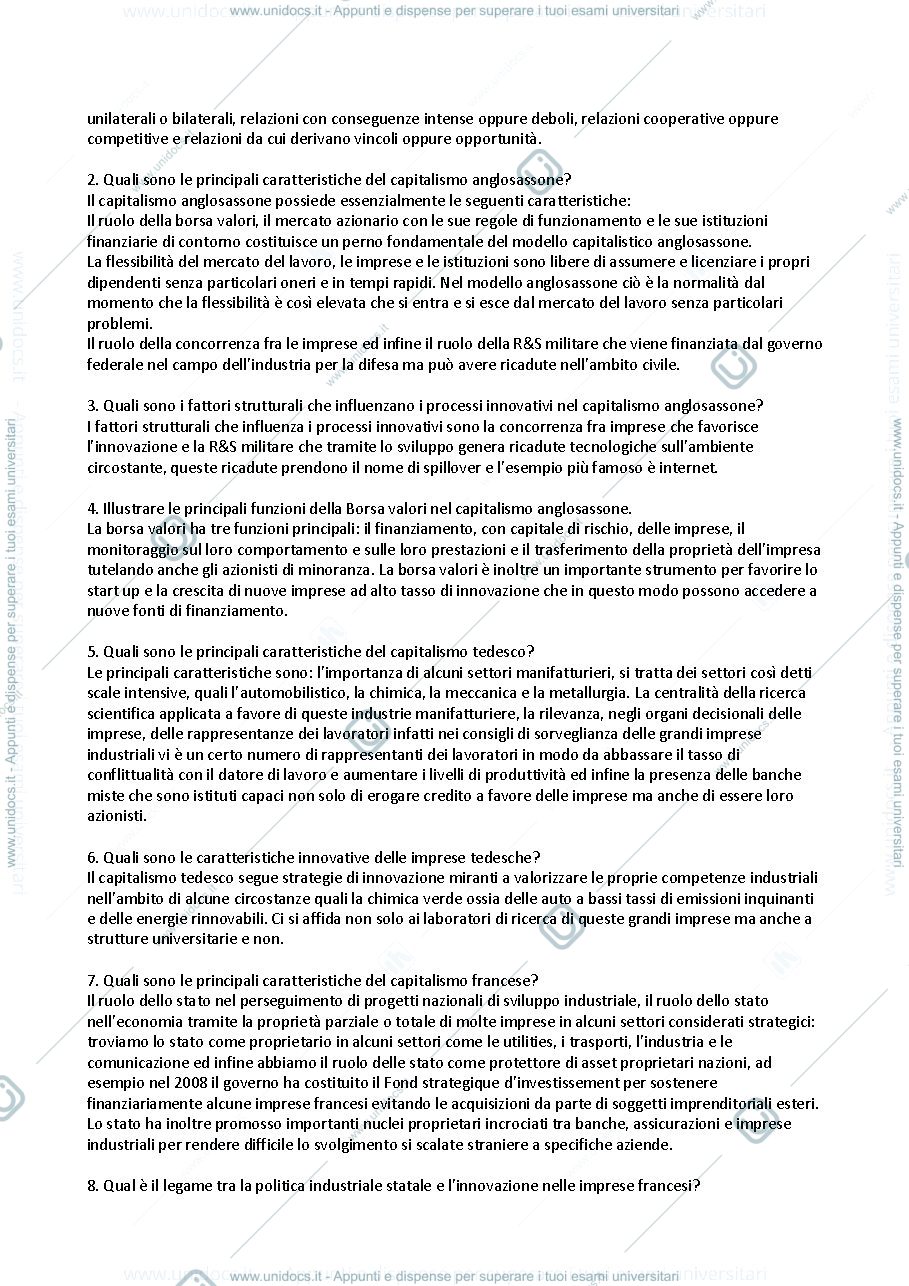 Anteprima pagina 3 — Domande e risposte esame management 