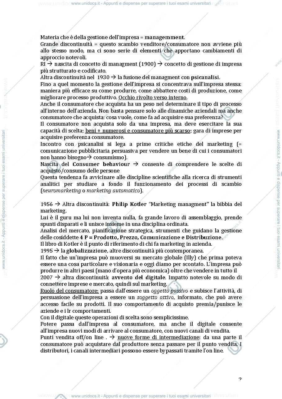 Anteprima pagina 2 — Concetto di marketing