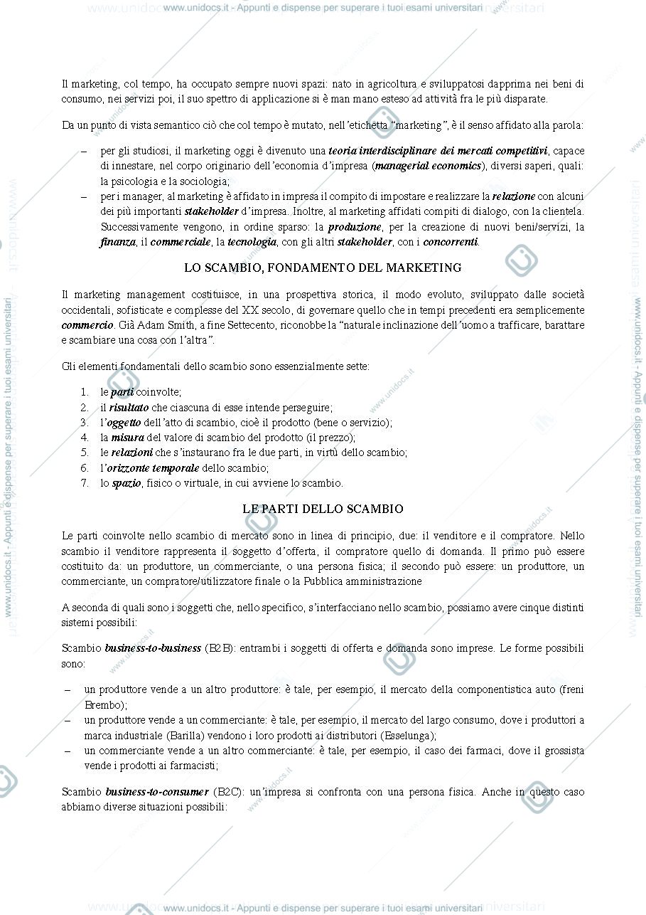 Anteprima pagina 2 — MARKETING. IL MANAGEMENT ORIENTATO AL MERCATO