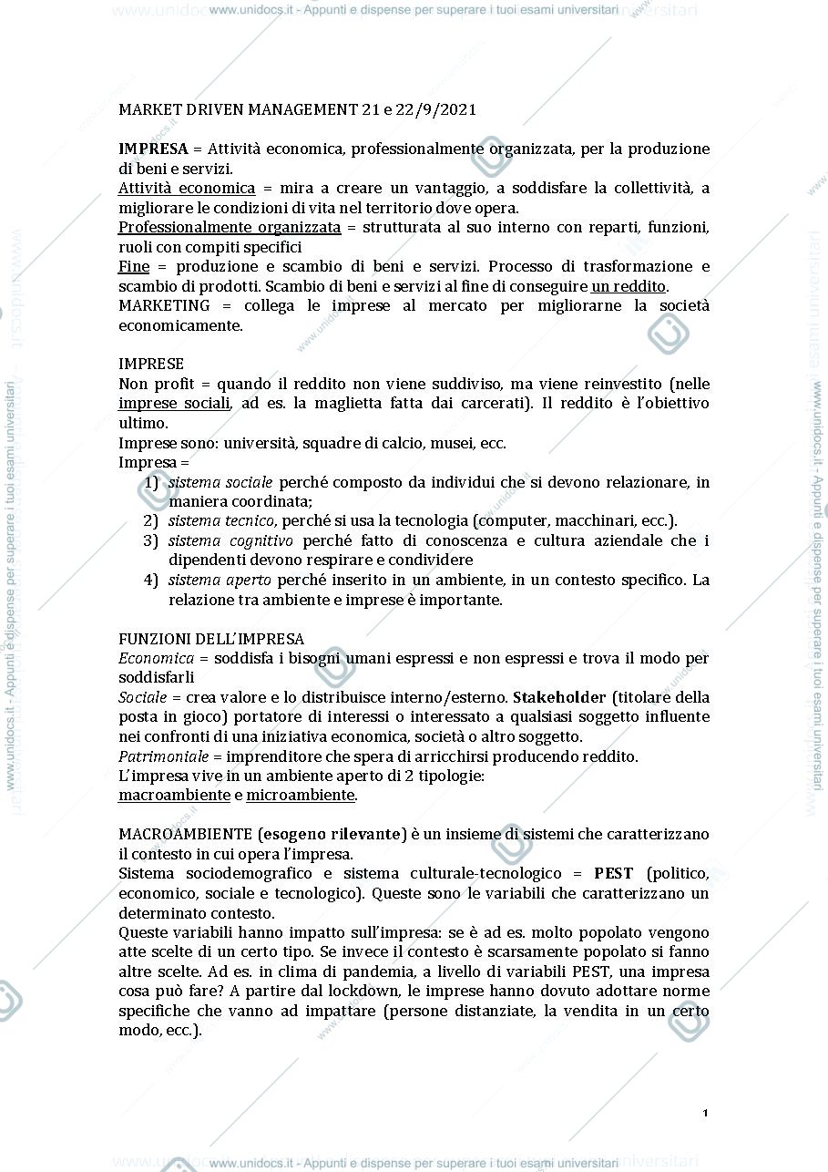Anteprima pagina 1 — impresa marketing e scambio