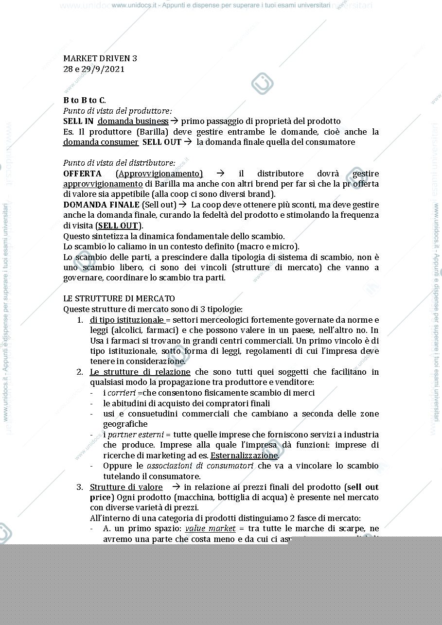 Anteprima pagina 1 — strutture di mercato